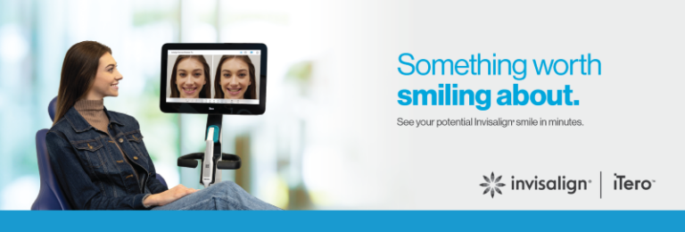  A patient monitoring images of her smile